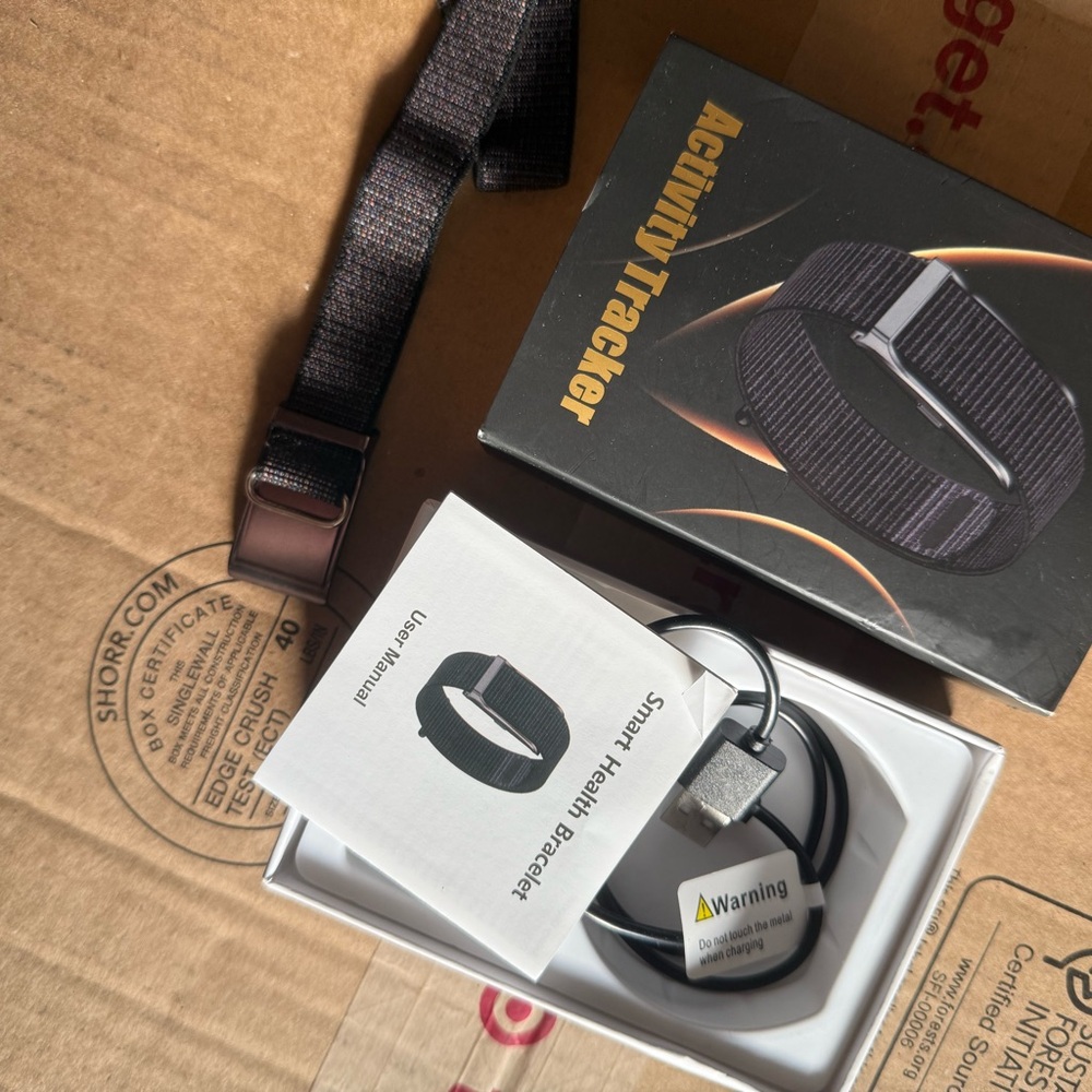 Black Smart Fitness Tracker
